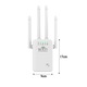 Amplificator Semnal Wireless, Darklove, Range Extender Retea WiFi, Cu 4 Antene, Retea 2.4 Hz, Transfer 300 Mbps, Conexiune WPA, WPA2 si WEP9, Plug and Play, 3 moduri -AP/Router/Repeater, ABS/PC, Alb