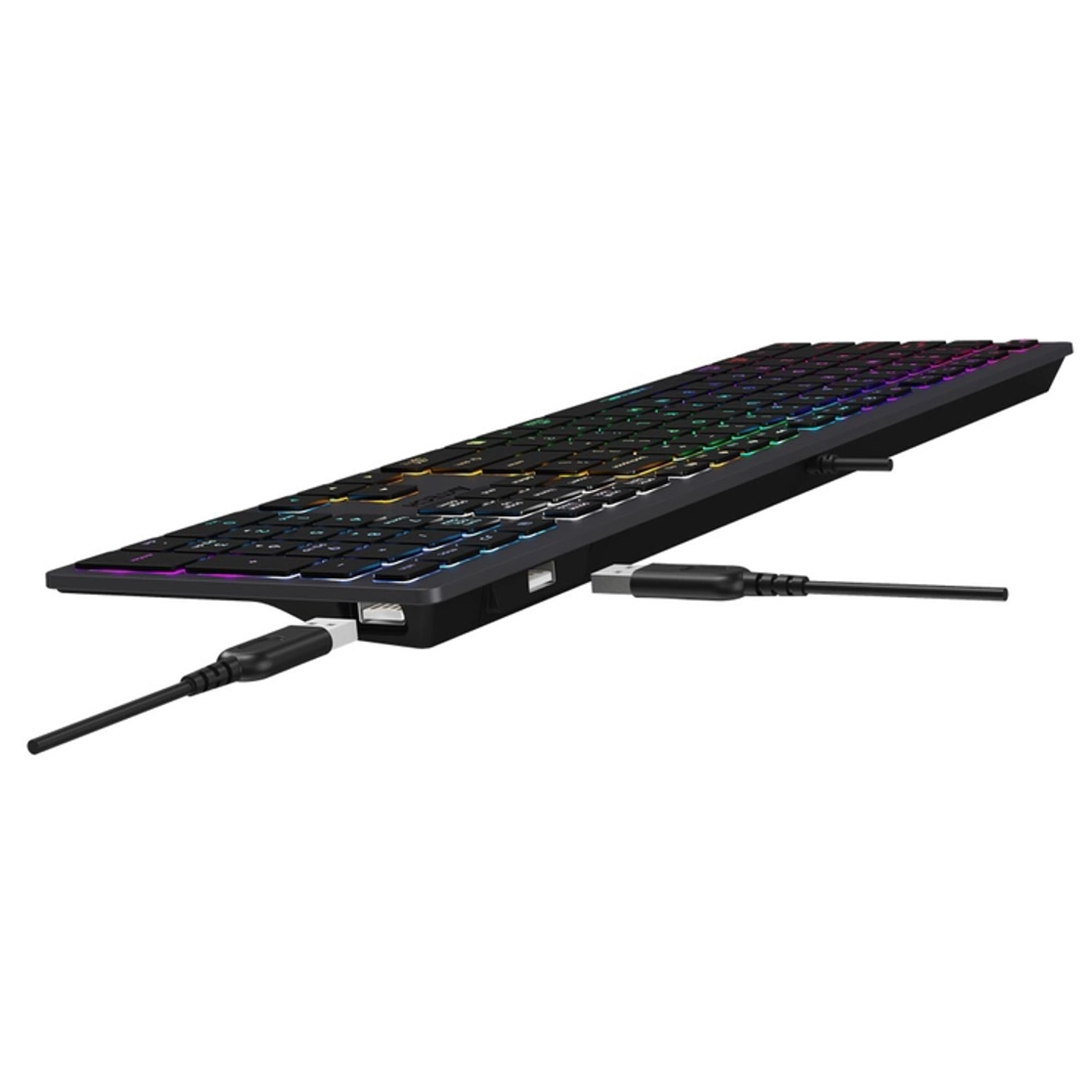 A4Tech FSTYLER FX60H Qwerty Gaming billentyűzet, LED világítás, fekete ...