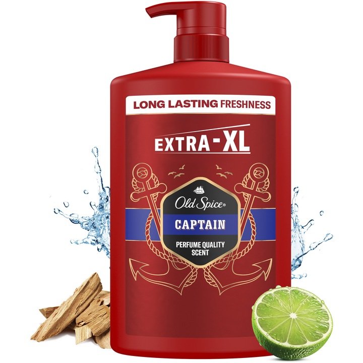 Old Spice & Tusfürdő És Sampon Férfiaknak, 1000 ml