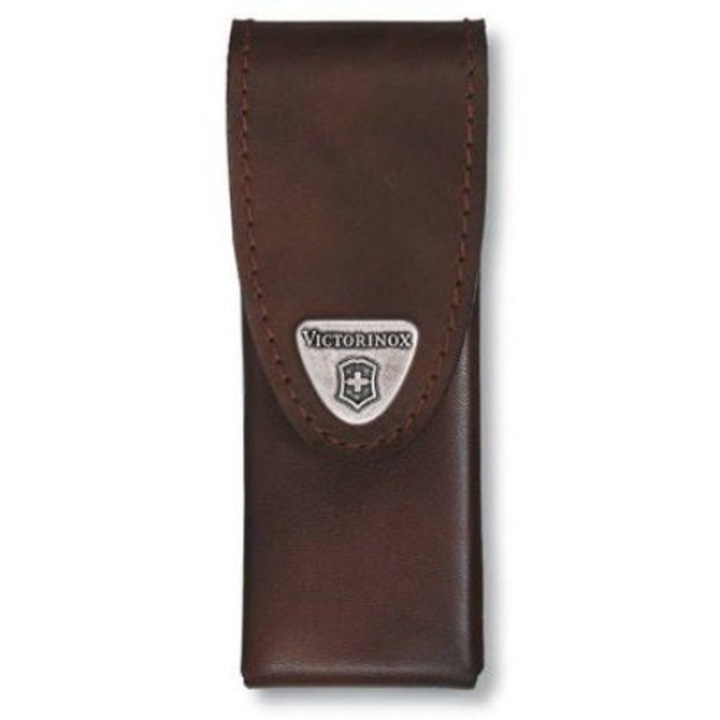Teaca pentru cutite, Victorinox, SwissTool Spirit, Piele naturala, Maro