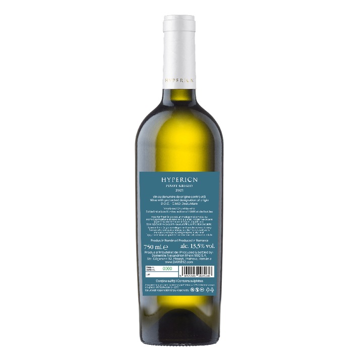Vin Alb Hyperion Pinot Grigio, Sec, 0.75l