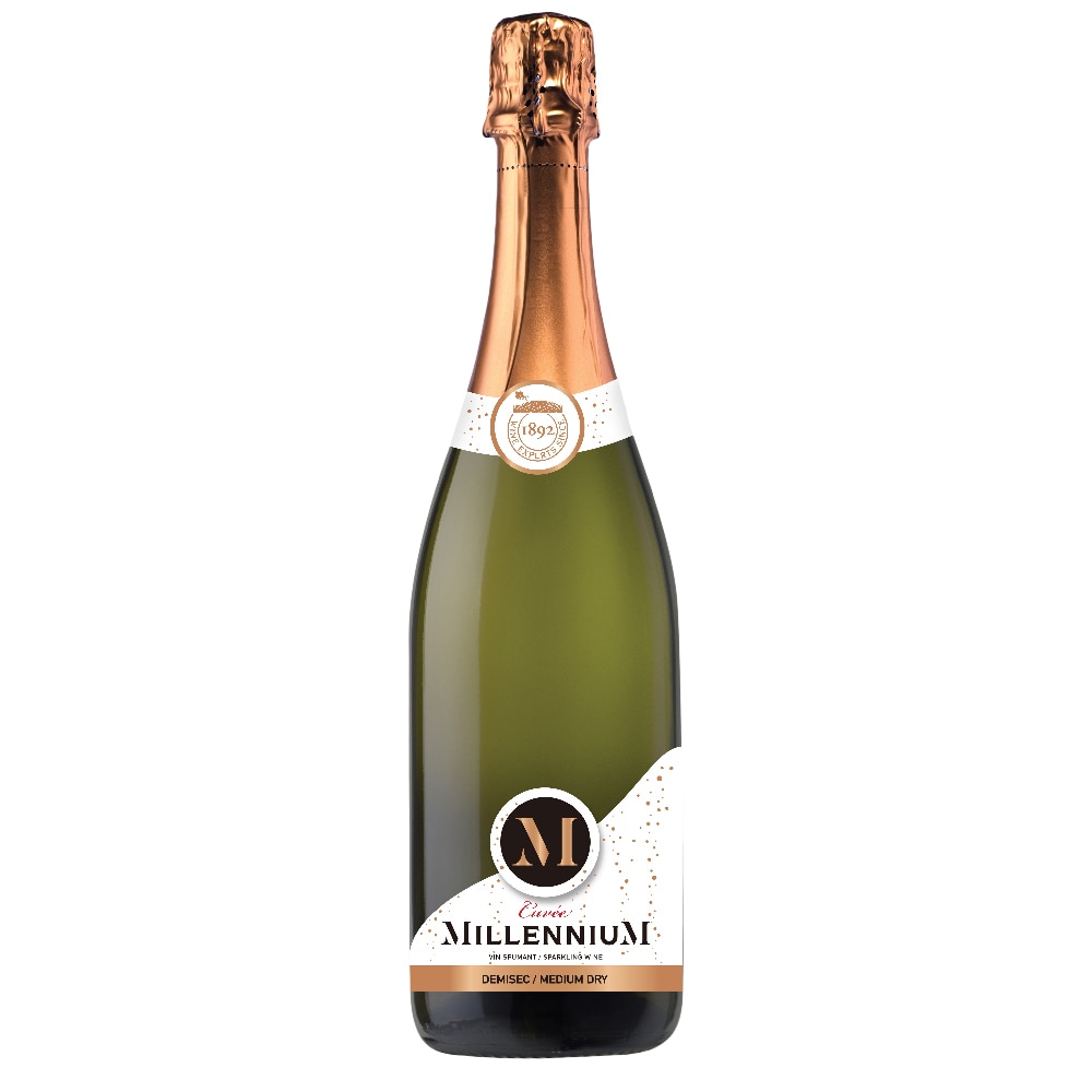 Vin Spumant Alb Millennium, Demisec, 0.75l - eMAG.ro
