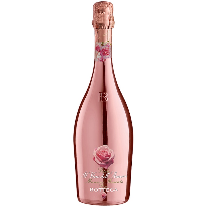 Vin Spumant Bottega Pink Manzoni Moscato, 0.75l