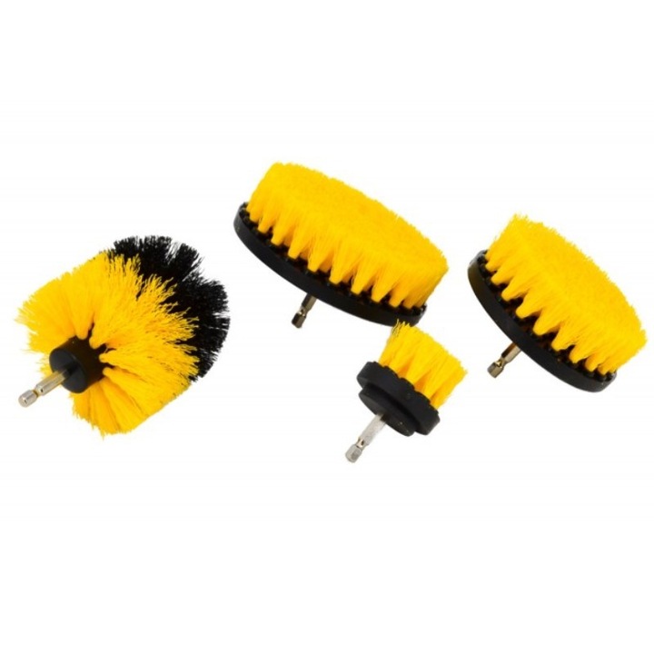 Kefekészlet fúrógéphez, AWTools AW55304, 4 db