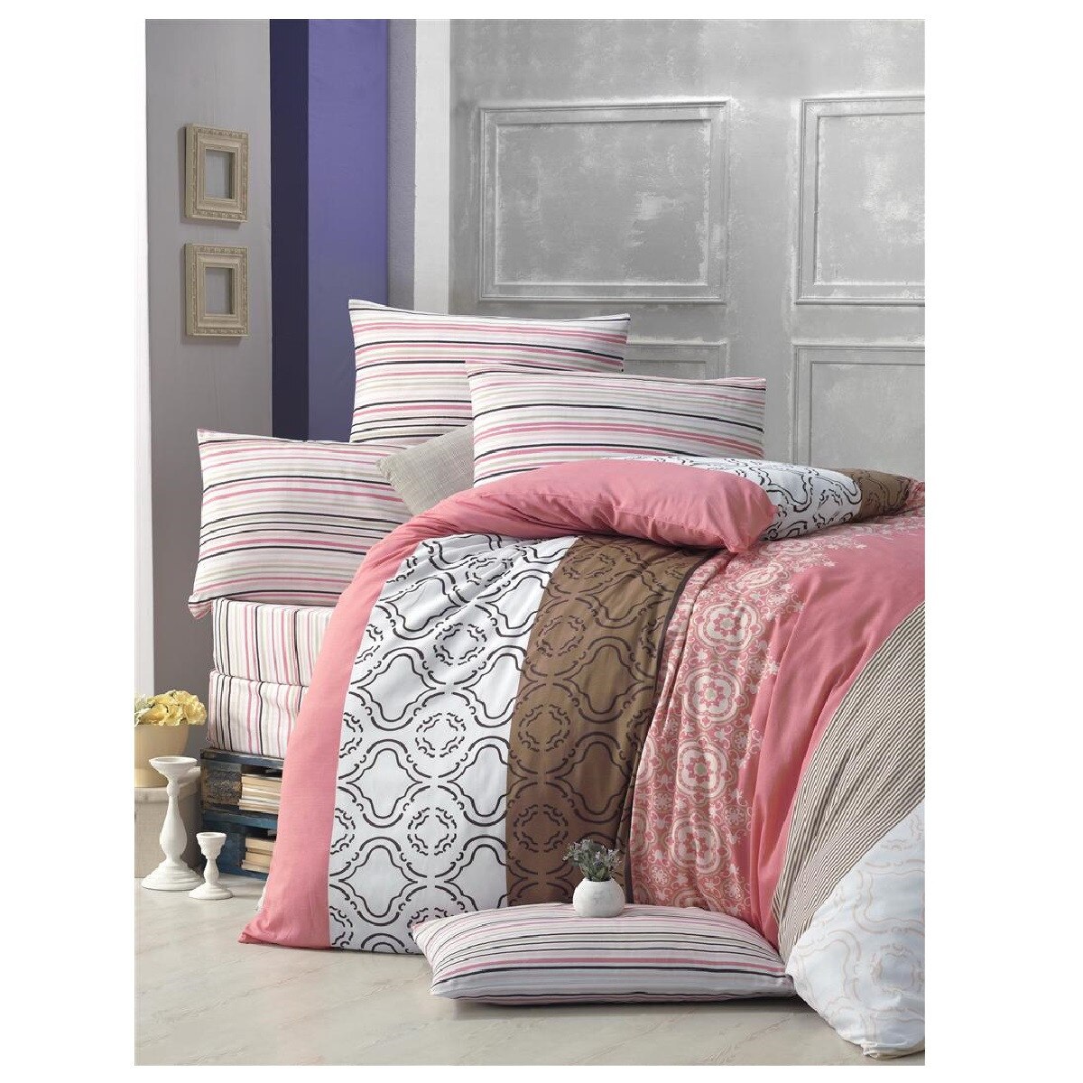 Lenjerie pat dublu Degrade, Mally Home, Polycotton