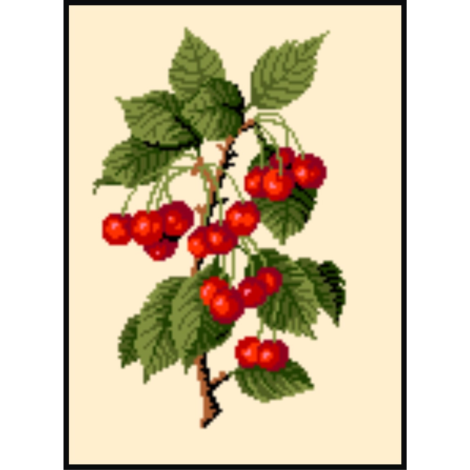 Cirese - kit goblen cu diagrama color