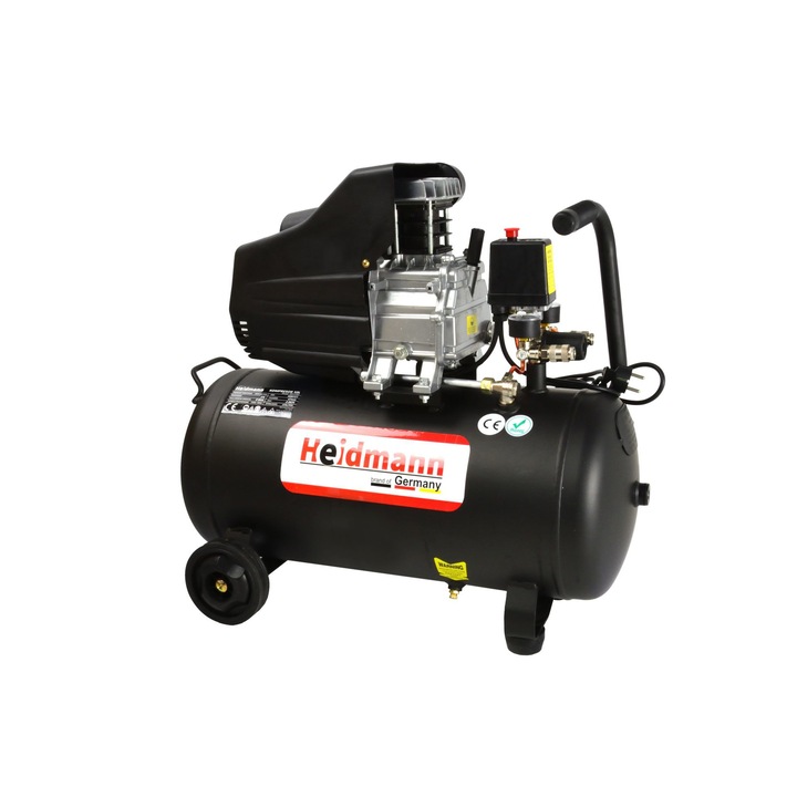 Compresor pe ulei, 50 l, Heidmann H00721
