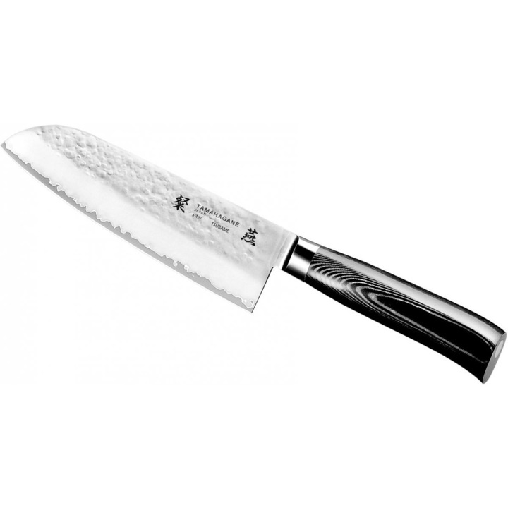 Cutit, Tamahagane, Inox, 17.5 cm, Argintiu/Negru