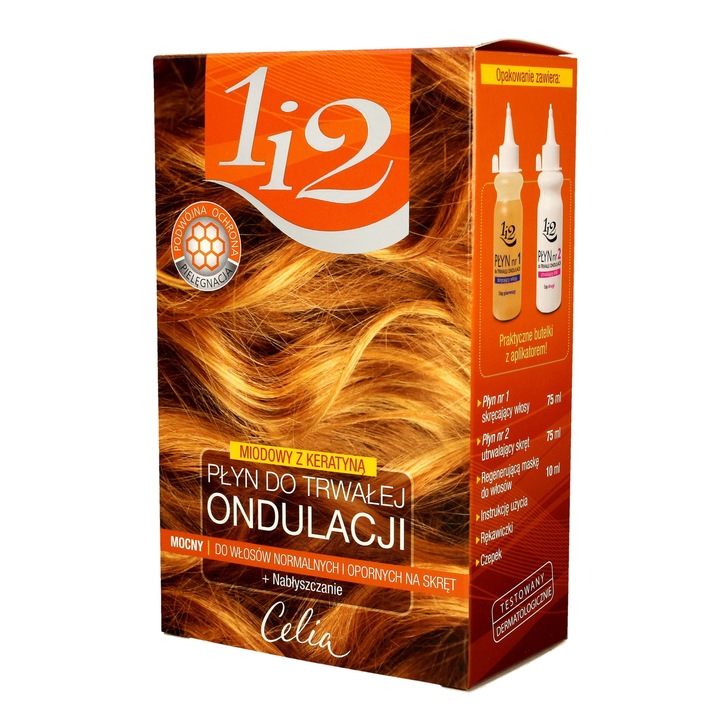 Hajgöndörítő folyadék 1I2 Liquid For Permanent Wave Honey Strong, Celia