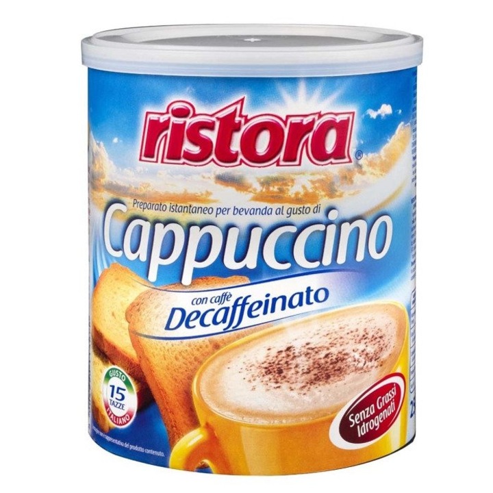 Cafea Cappucino Ristora fara cofeina si fara gluten 250 g