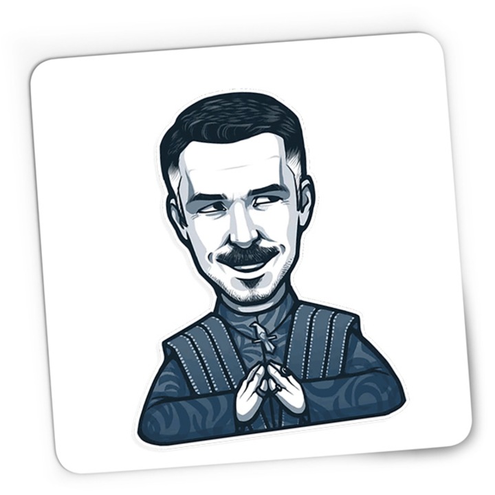 Mousepad Gaming Game of Thrones Movie Drama Jon Snow Illustration Tyrion, 21x19 cm