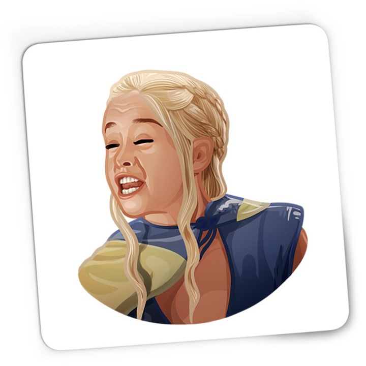 Mousepad Gaming Game of Thrones TV Show Netflix Dragons Qween Fantasy, 21x19 cm