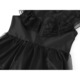 Rochie Carnaval Cosplay Wednesday Addams pentru copii, Party Chili®, Poliester, Negru, 3-4 ani, 110 cm
