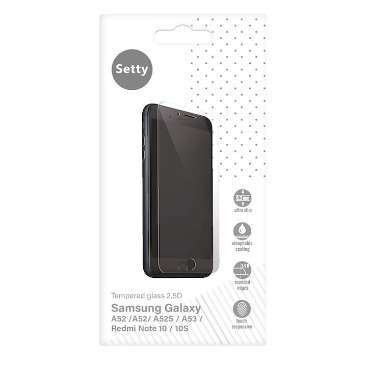 Folie din sticla securizata, protectie 9H, Full Glue 2.5D compatibila cu SAMSUNG A52, A52 5G, A52 4G, A52S 5G, A53 5G, A51, A51 5G, REDMI NOTE 10S, 10 4G