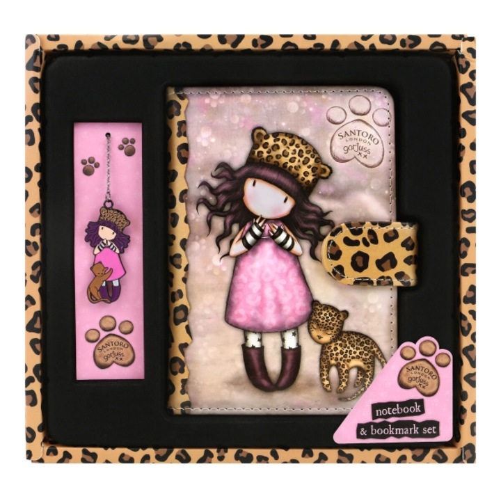 Írószer szett, Gorjuss, Purrrrrfect love Leopard, 12 x 15,3 x 2 cm