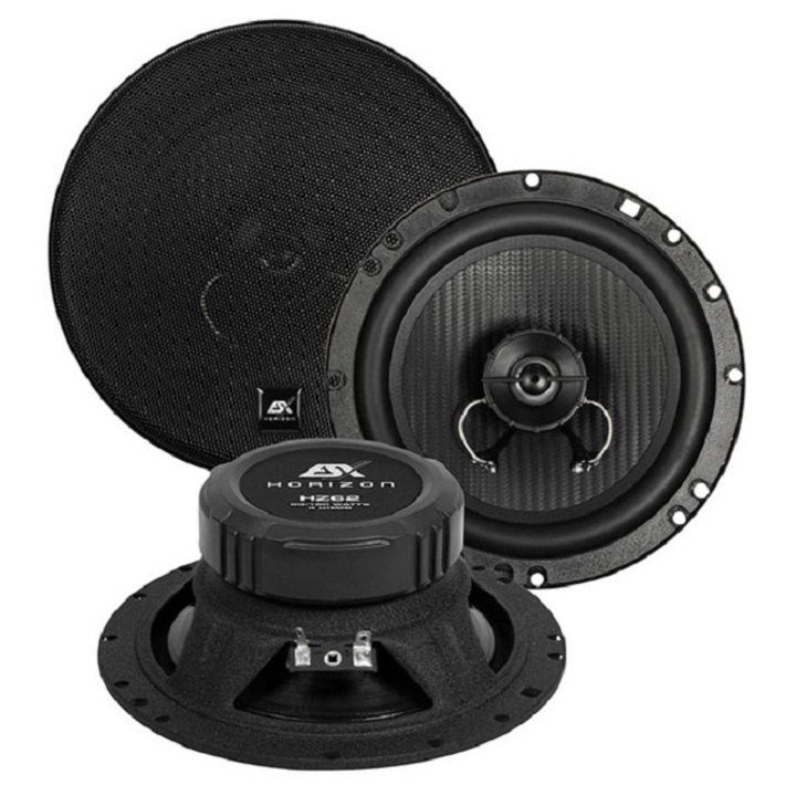 Difuzoare auto coaxiale 16.5 cm ESX Horizon Hz 62, set 2 difuzoare