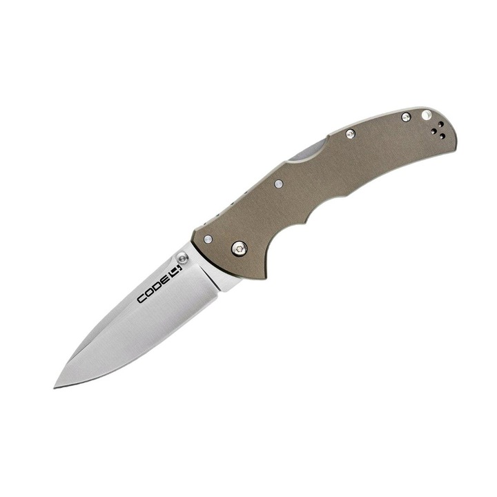 Briceag Code 4 Spear Point S35VN, Cold Steel, Inox, 89 mm, Kaki