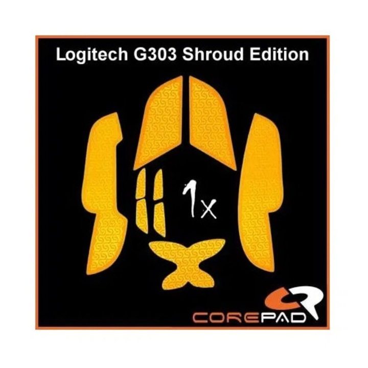 Corepad Logitech G303 Shroud Edition Soft Grips narancssárga (CG71900)