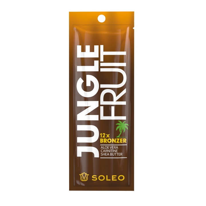 Крем за тен в солариум Soleo Jungle Fruit, Мултиактивен, 12X бронзант, С кофеин и тирозин, 15 мл