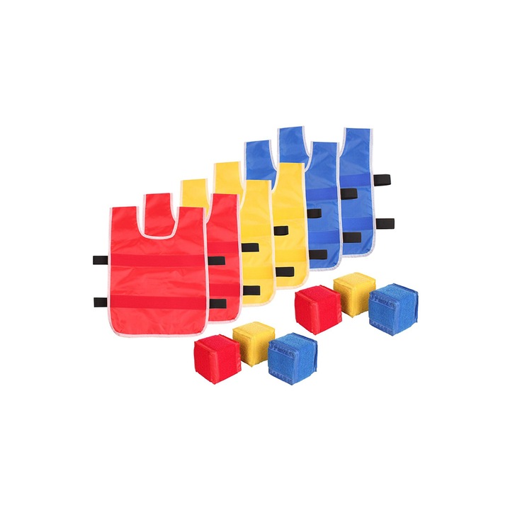 Set 6 veste pentru joc tip dodgeball, Merco Sticky Vests