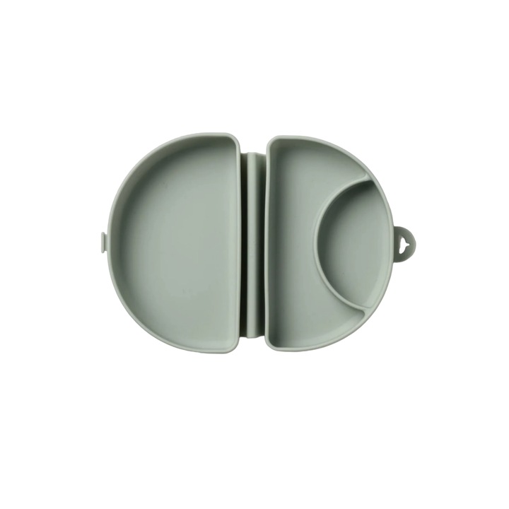 Recipient diversificare hrana bebelusi Silifold, 100% din silicon alimentar, Miniware, Sage