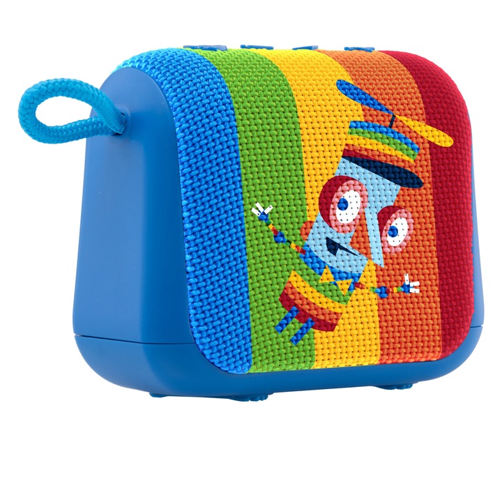 Boxa portabila pentru copii GoGEN DECKO TRIO R, 5 W, Bluetooth, IPX6, albastru