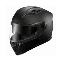Casca moto, Zggzerg, Protectie UV, Lentile duble, HD anti-ceata, Ventilatie buna si permeabilitate la aer, Cu esarfa de iarna detasabila, Unisex, Pentru circumferinta capului 54-61 cm, ABS, Negru mat