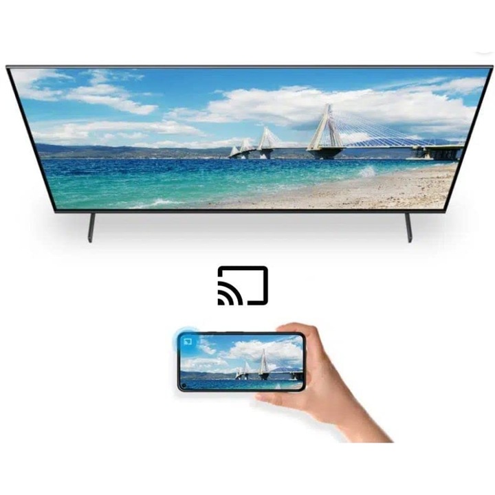Media Player Homatics Box R 4K Plus, Android 11 TV, Chromecast, Google, Netflix, Disney, Prime Video, Google Play Store, 4K UHD, HDR, WiFi 6, Bluetooth 5.0, alb