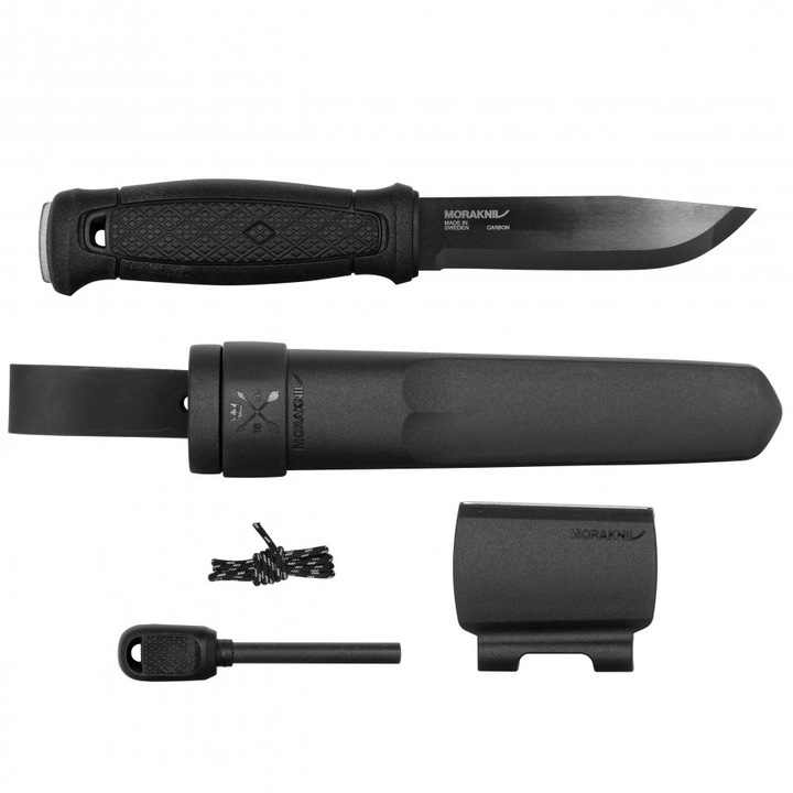 Cutit Garberg BlackBlade, Morakniv, Otel carbon, Negru