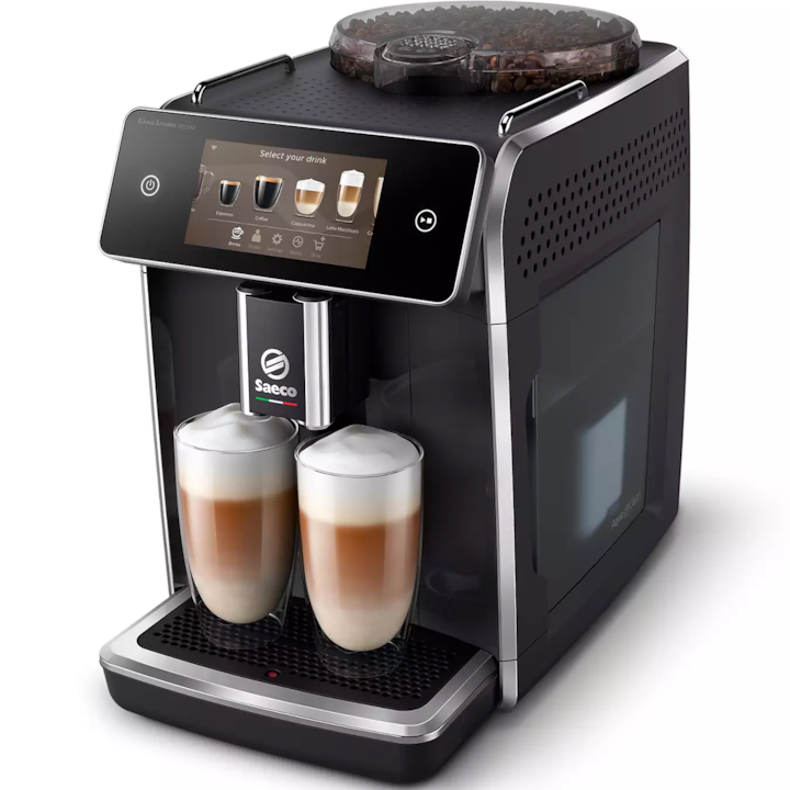 Aparat automat de cafea, Saeco, GranAroma Deluxe SM6680/00, 1500W, Negru