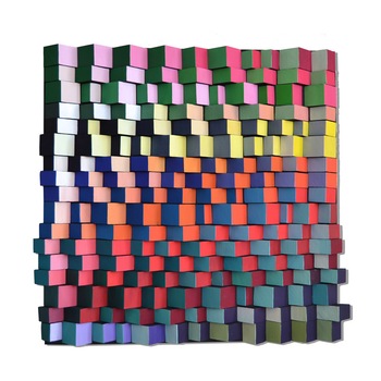 Tablou 50x50 cm, Deco-Box, Contrast, tablou 3D lemn, pictat manual, 2 fete Marea si Soarele Tablou 50x50 cm, Deco-Box, Contrast, tablou 3D lemn, pictat manual, 2 fete Marea si Soarele