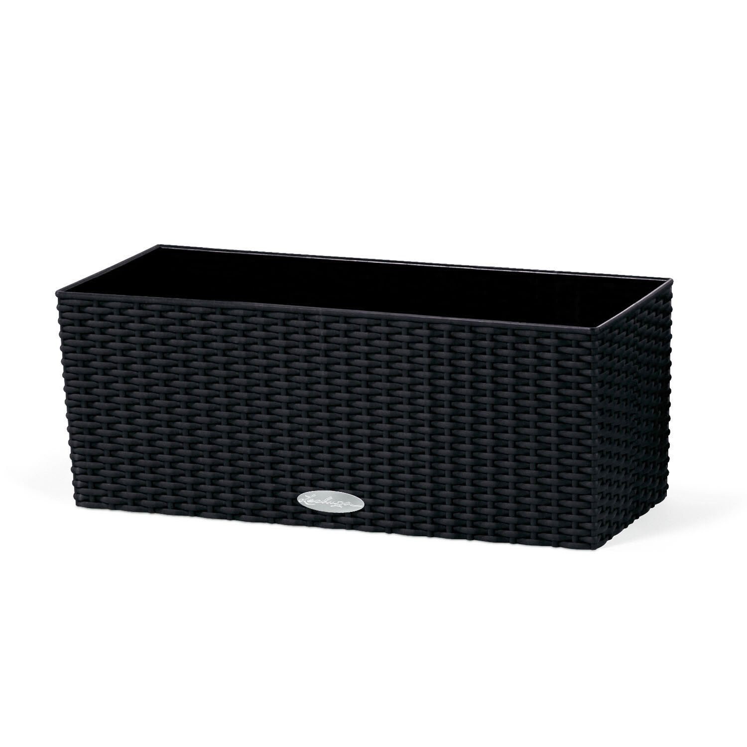 Ghiveci Lechuza Balconera Cottage 50/19/19CM - set negru 15639