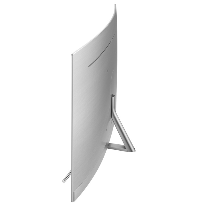 Televizor QLED Curbat Smart Samsung, 163 cm, 65Q8C, 4K Ultra HD, Clasa A