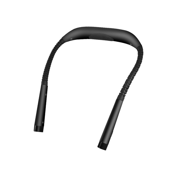Lampa LED portabila pentru citit in pat sau cand calatoriti, cu pozitionare in jurul gatului, incarcare USB Type-C, design ergonomic, material flexibil, Negru
