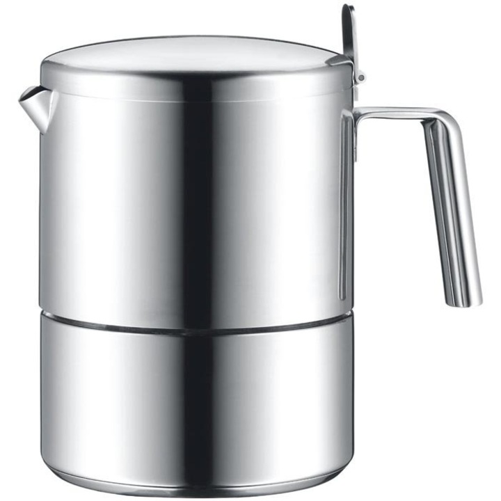 Cafetiera pentru aragaz, WMF, Inox, 350 ml, Argintiu