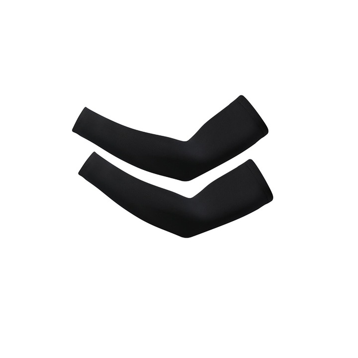 Set 2 maneci compresie, Merco Compress Arm, marimea L, circumferinta 28-32 cm, lungime 43 cm, negru