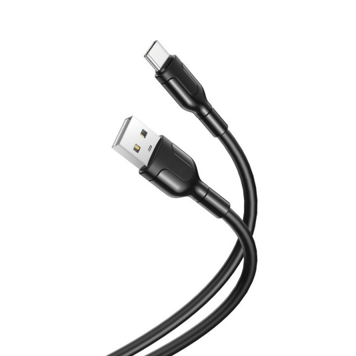 Кабел за данни / зареждане, USB-C, ElectroCharge Nova, 2A, 1m, черен