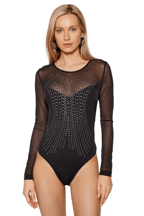 Body GUESS hosszú ujjú SKUO2RM10, fekete, L
