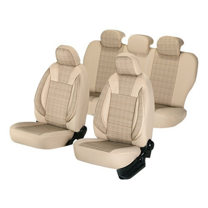 Set huse scaun Luxury, 11 piese, Bej