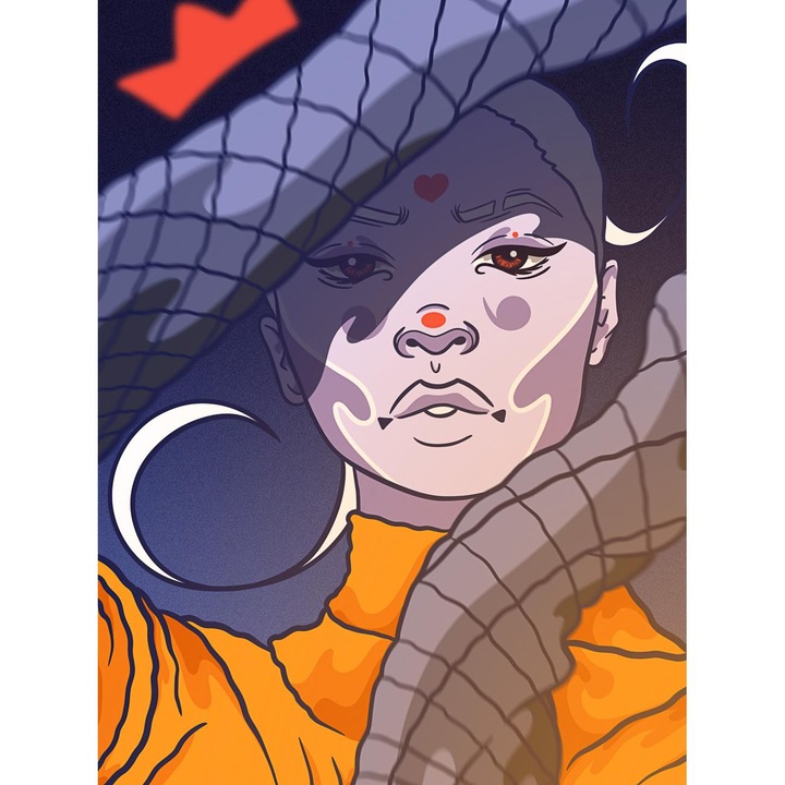 Рисуване по номера ITA ART, Eyes, 40х50см, Многоцветен