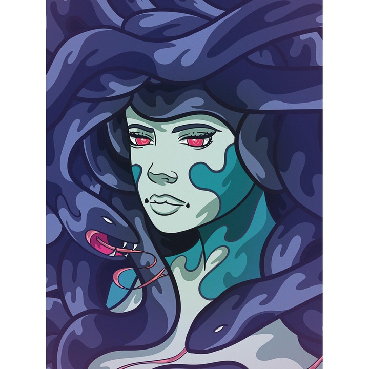 Рисуване по номера ITA ART, Medusa, 40х50см, Многоцветен