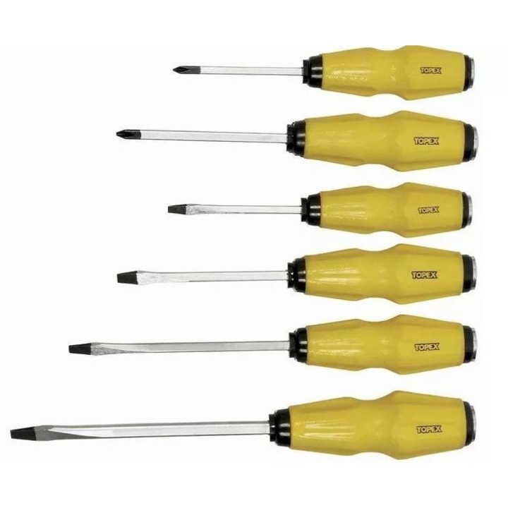 Csavarhúzó készlet, üthető, 6db