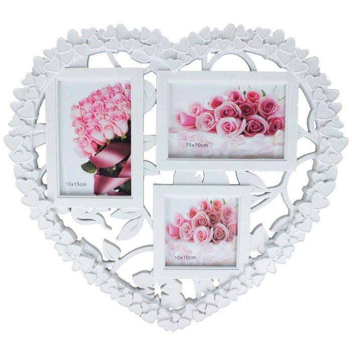 Rama foto plastic colaj Heart 3 poze