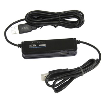 Distribuitor KVM USB 1/2 pentru laptop, ATEN CS661 Distribuitor KVM USB 1/2 pentru laptop, ATEN CS661