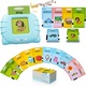Set pentru invatare cuvinte in limba engleza, cititor de carduri, jucarie educativa pentru copii, Picodino, 114 bucati carduri flash 228 de cuvinte, STEM, 2 ani+, Albastru