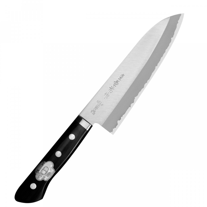 Cutit pentru legume, Kanetsune, Inox, 16.5 cm, Negru