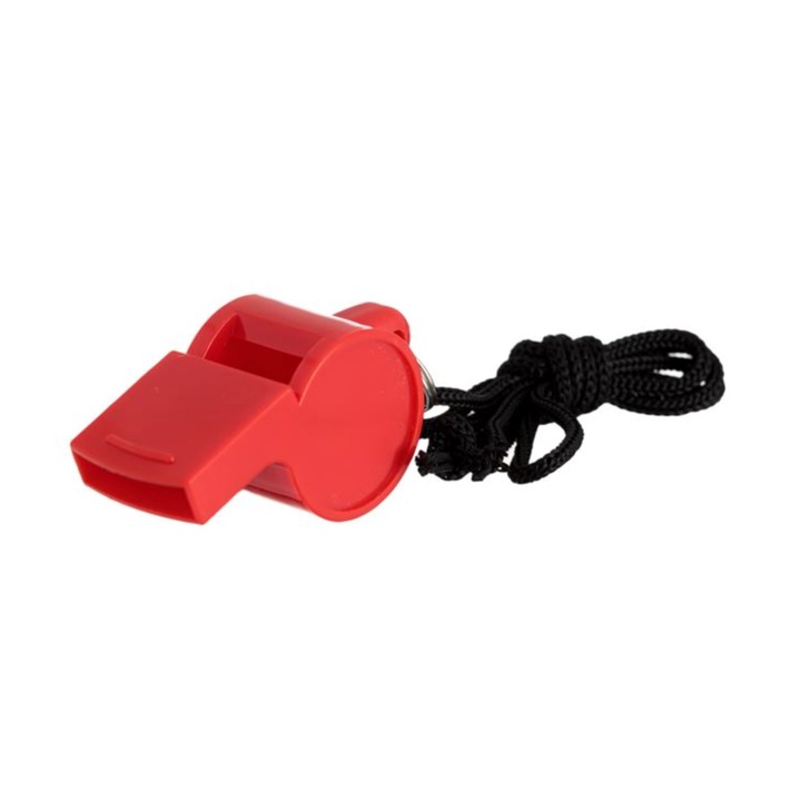 Fluier cu snur, putere 110 dB, 4,5x2x2 cm, Red