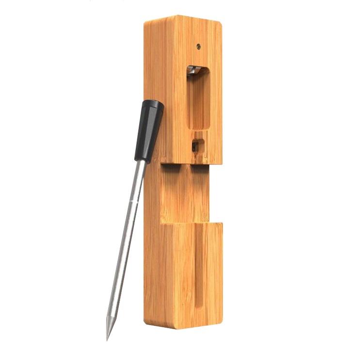 Termometru Inteligent de Bucatarie, din otel inoxidabil, Adomnes, pentru Cuptor, Grill, Tigaie, Rotisor, Conectare Bluetooth, Rezistent la apa IPX7 si pana la 300°C