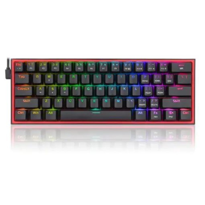 Tastatura mecanica, Redragon, RGB, Negru