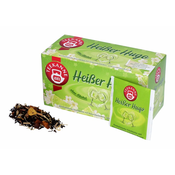 Ceai de fructe, Teekanne, Heisser Hugo, Aroma fructata, Pliculete, 45 g